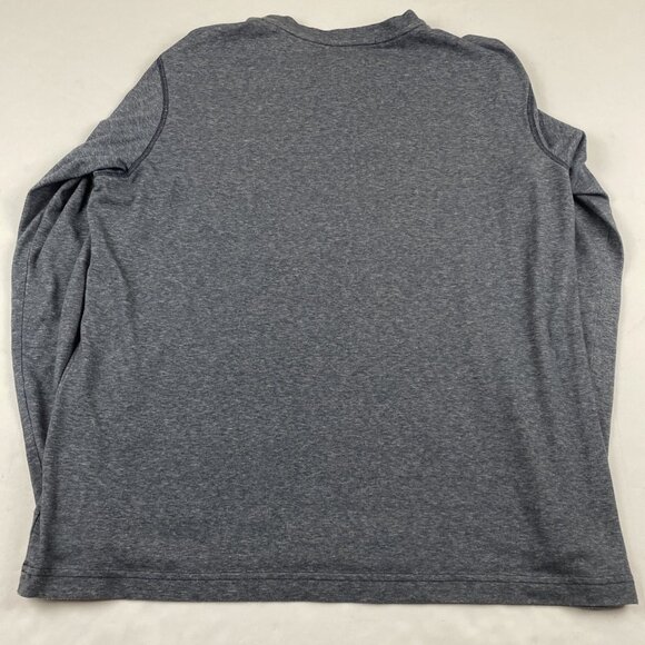 Columbia Henley T-Shirt Men’s L Gray Long Sleeve Lightweight Outdoors - Picture 3 of 8